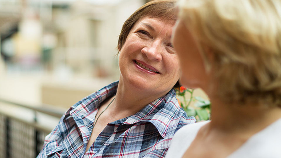 Person using the adult social-care self-assessment tool on a tablet