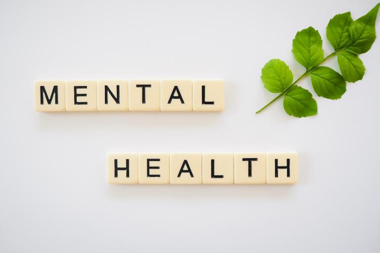 Image shows Mental Health written in scrabble letters